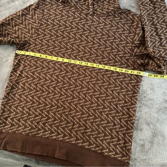 Urban Outfitters character hero All Over bird print brown hoodie - Picture 2 of 7